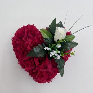 Coeur S rouge – 30×30 cm