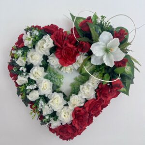 Coeur ouvert M rouge – 55×55 cm