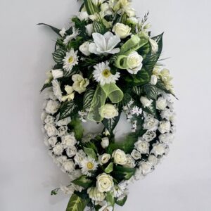 Couronne L blanche – 70×140 cm