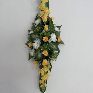 Coussin allongé jaune – 30×100 cm