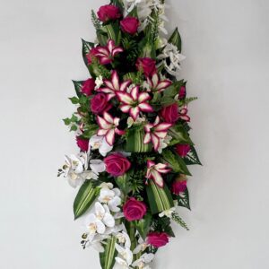 Couvre cercueil L rose – 45×140 cm