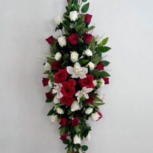 Couvre cercueil M rouge – 30×100 cm